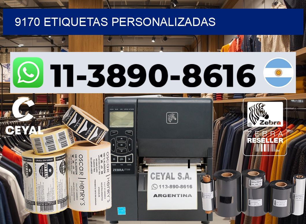 9170 etiquetas personalizadas
