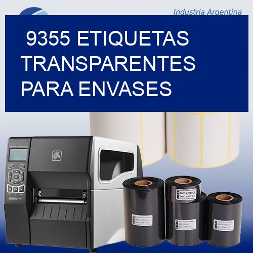 9355 Etiquetas transparentes para envases