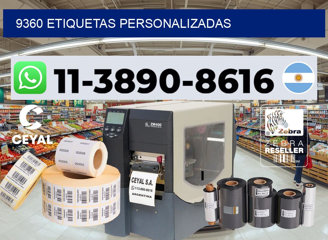 9360 etiquetas personalizadas