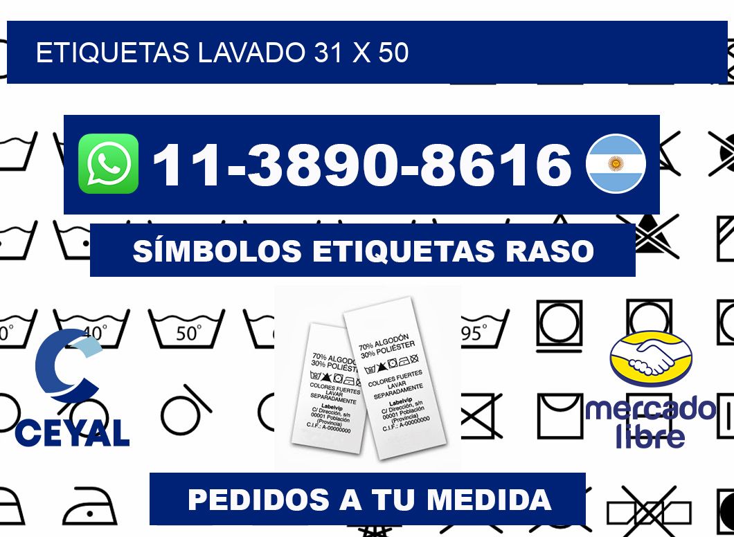 ETIQUETAS LAVADO 31 x 50