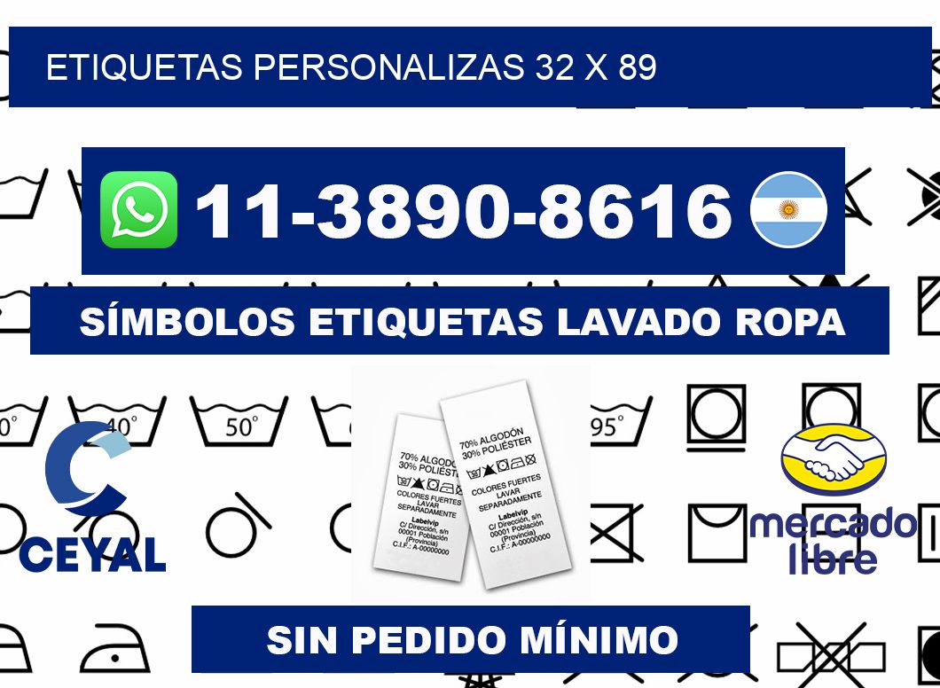 ETIQUETAS PERSONALIZAS 32 x 89