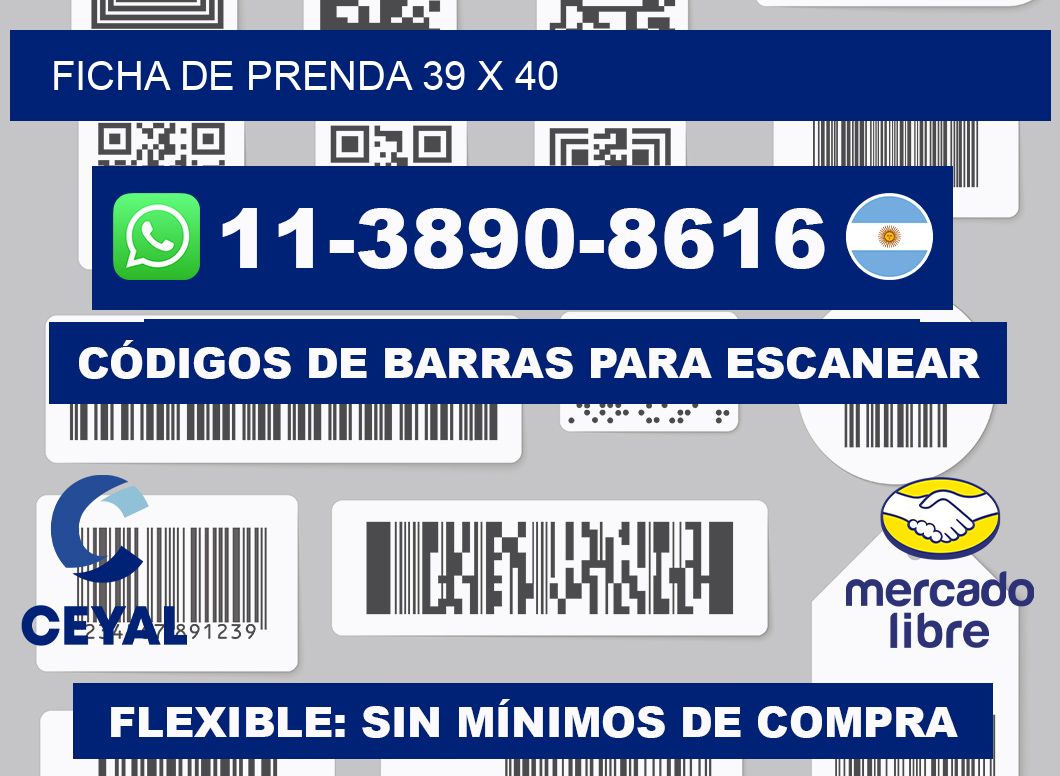 Ficha de prenda 39 x 40