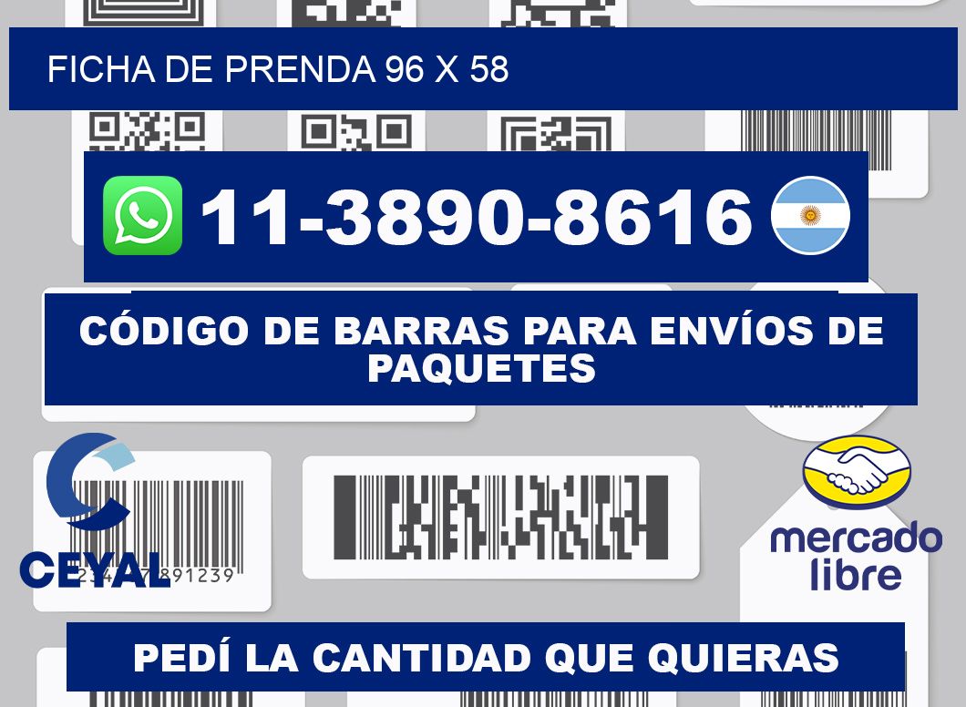 Ficha de prenda 96 x 58