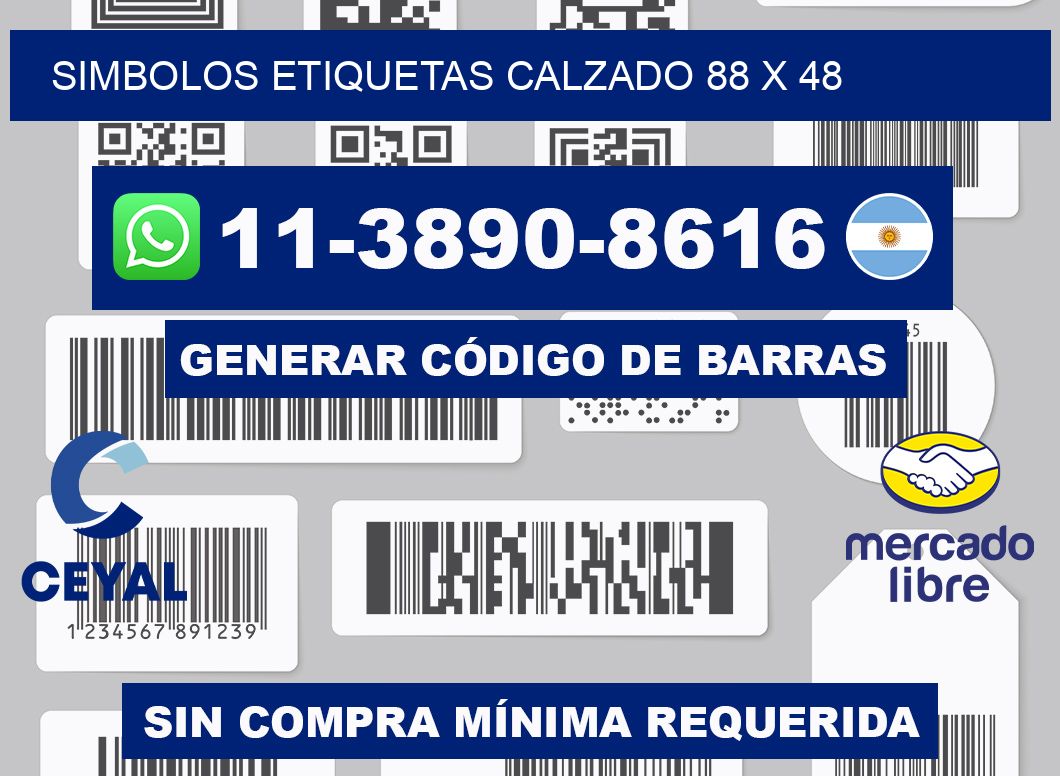 SIMBOLOS ETIQUETAS CALZADO 88 x 48