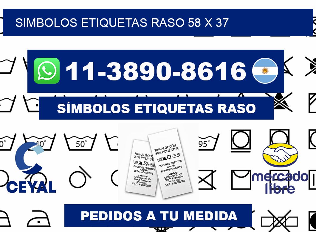 SIMBOLOS ETIQUETAS RASO 58 x 37