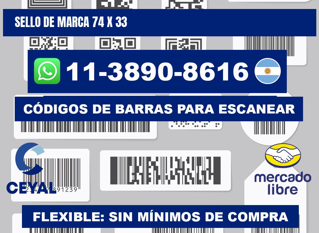 Sello de marca 74 x 33