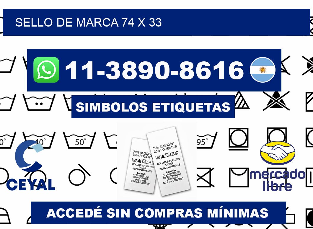 Sello de marca 74 x 33