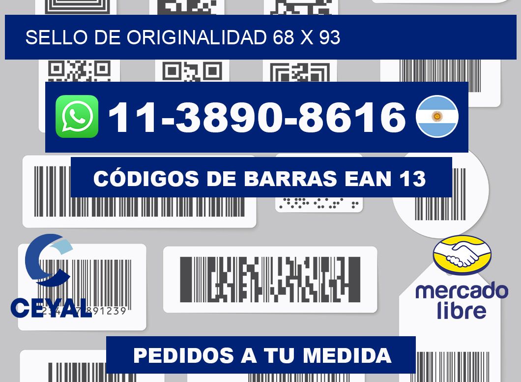 Sello de originalidad 68 x 93
