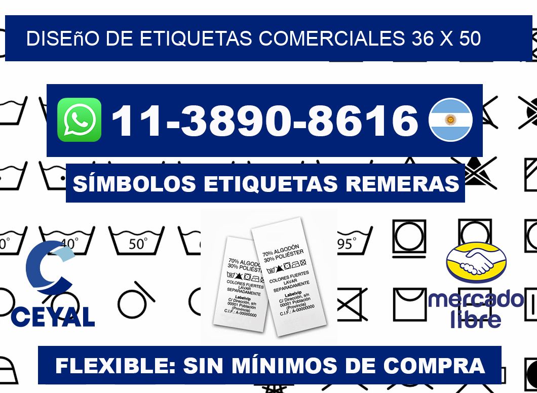 diseño de etiquetas comerciales 36 x 50