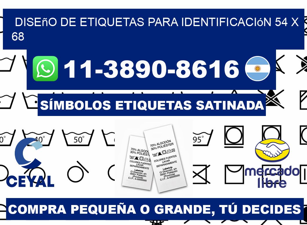 diseño de etiquetas para identificación 54 x 68