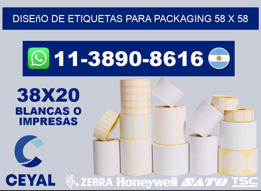 diseño de etiquetas para packaging 58 x 58