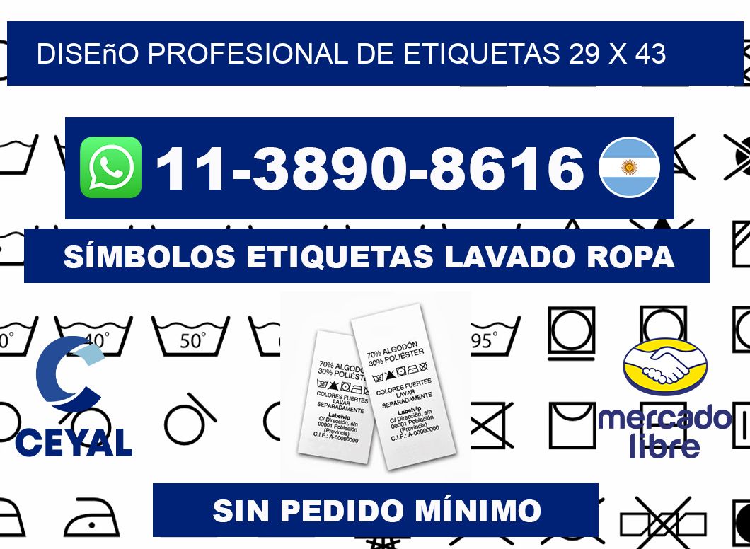 diseño profesional de etiquetas 29 x 43