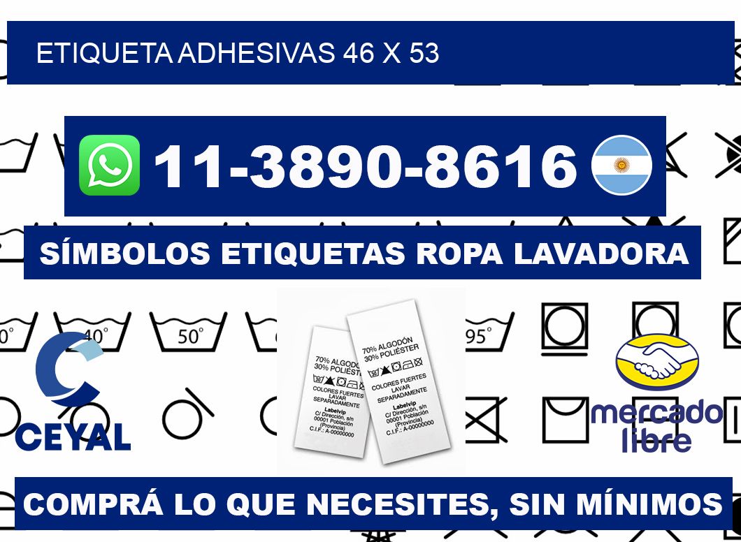 etiqueta adhesivas 46 x 53