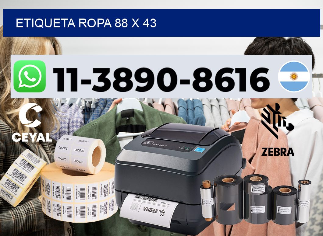 etiqueta ropa 88 x 43