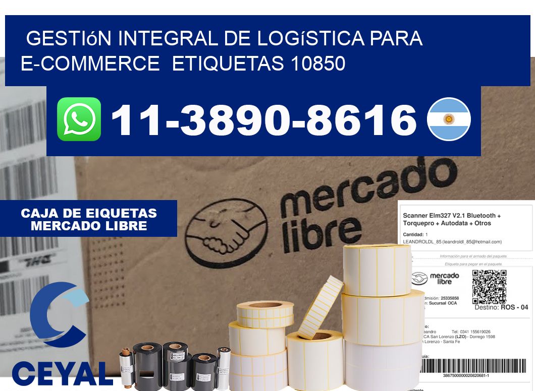Gestión integral de logística para e-commerce  etiquetas 10850