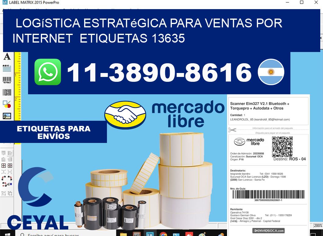 Logística estratégica para ventas por internet  etiquetas 13635