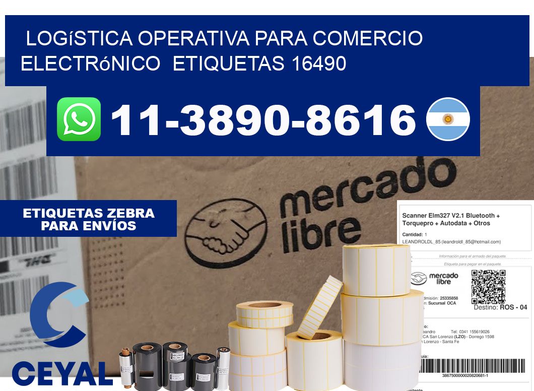 Logística operativa para comercio electrónico  etiquetas 16490