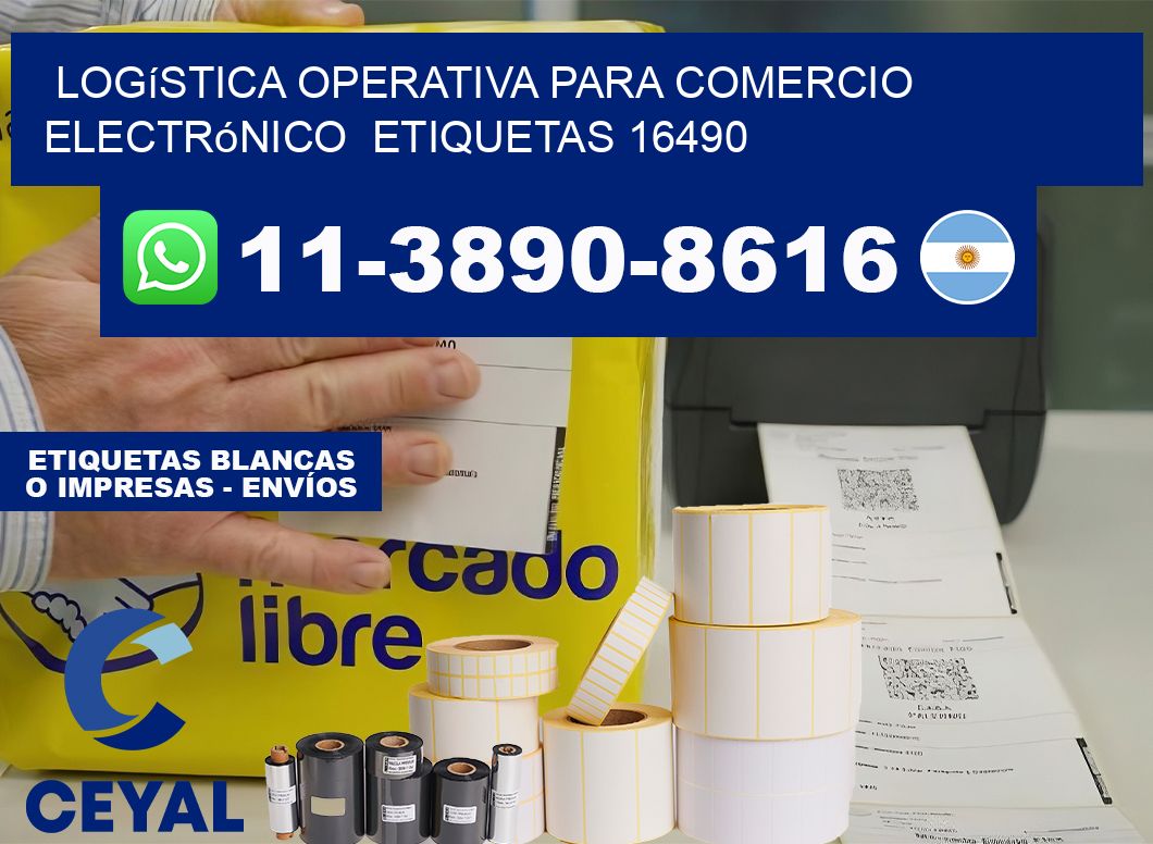 Logística operativa para comercio electrónico  etiquetas 16490