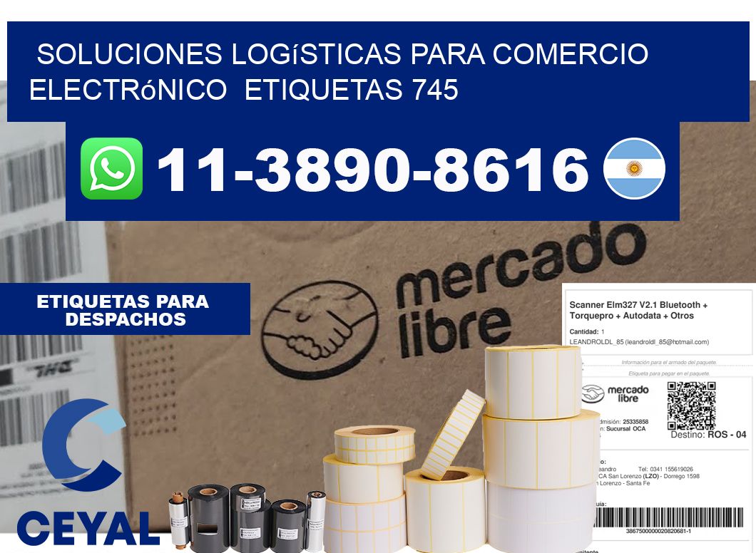 Soluciones logísticas para comercio electrónico etiquetas 745