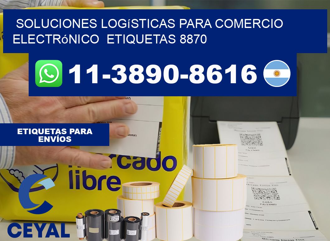 Soluciones logísticas para comercio electrónico  etiquetas 8870