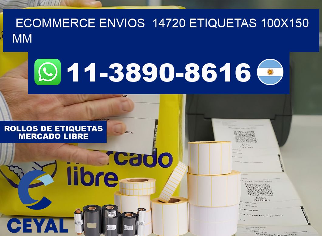 ecommerce envios  14720 etiquetas 100×150 mm