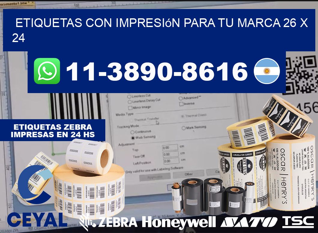etiquetas con impresión para tu marca 26 x 24