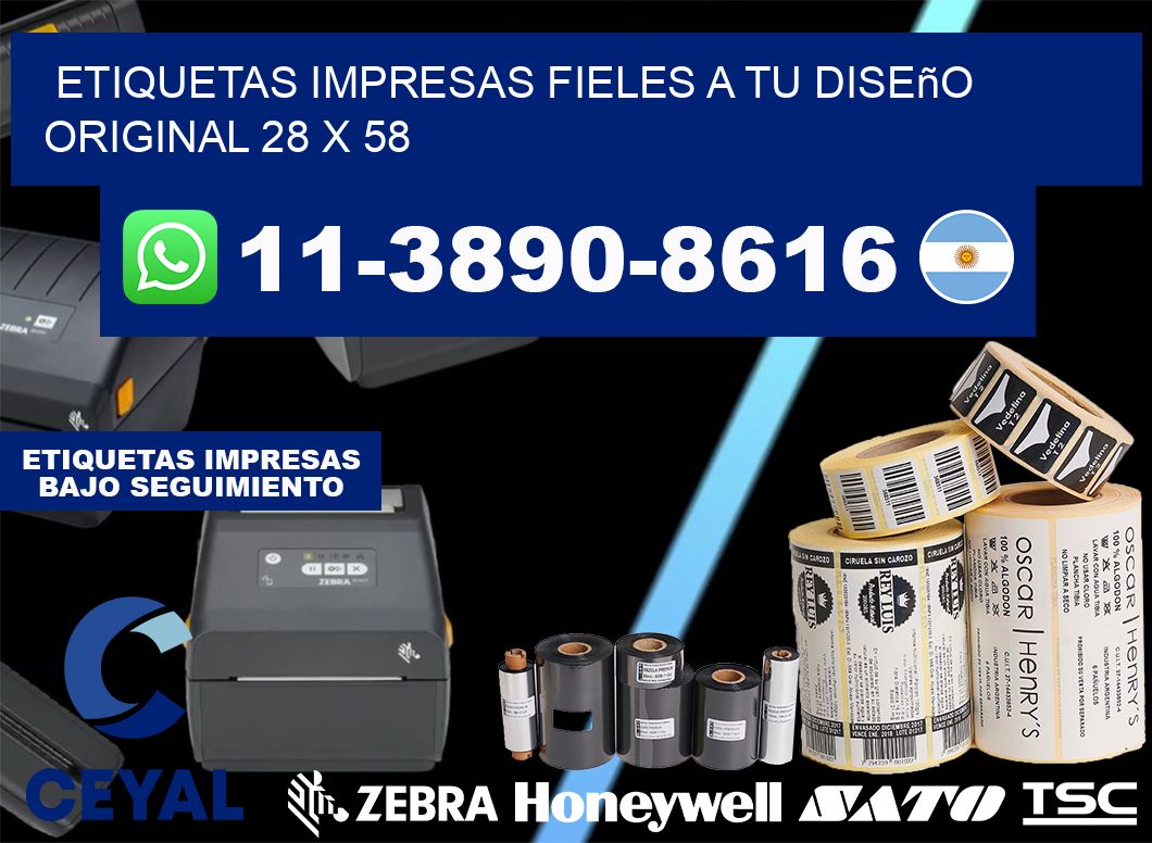 etiquetas impresas fieles a tu diseño original 28 x 58