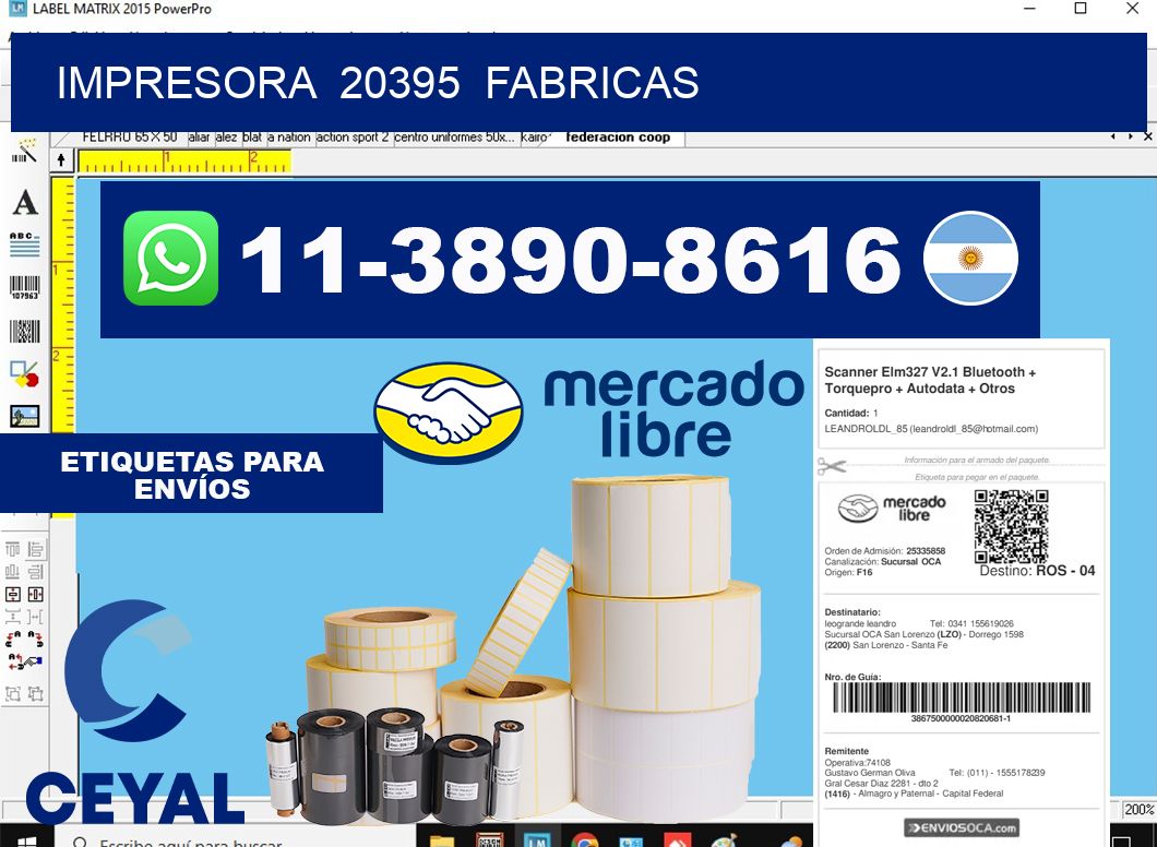 impresora  20395  fabricas