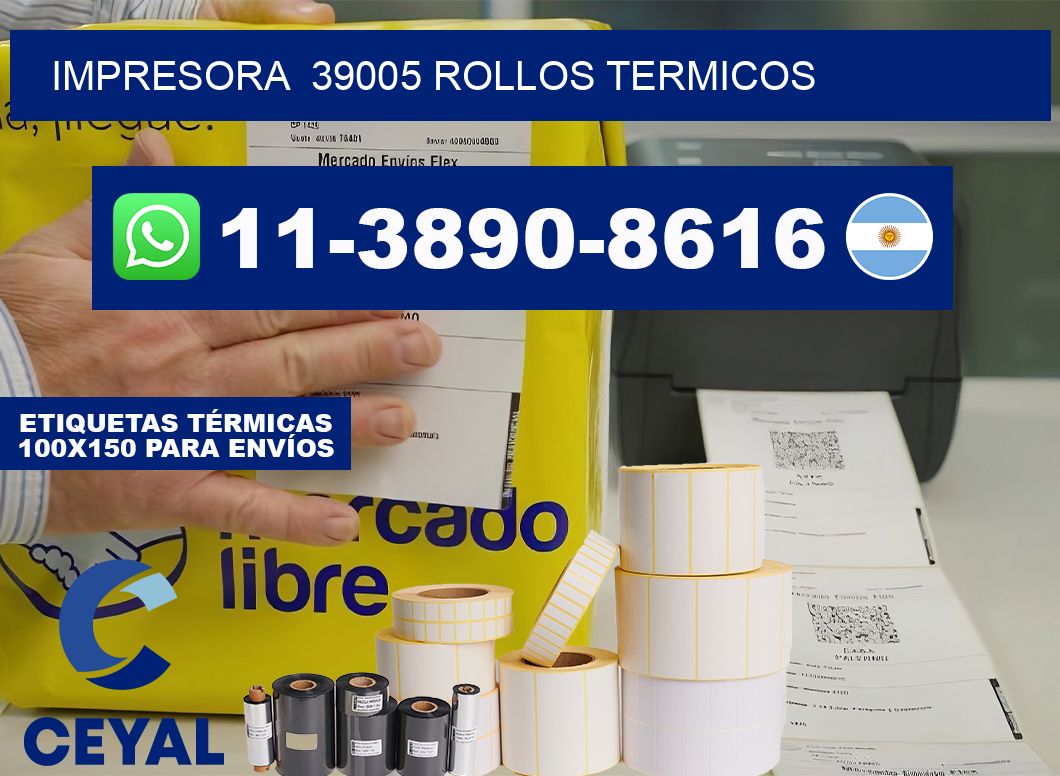impresora  39005 rollos termicos