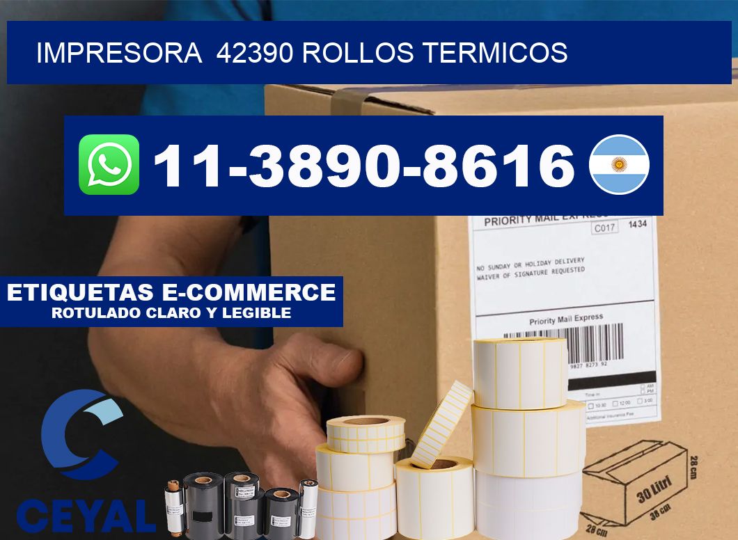 impresora  42390 rollos termicos