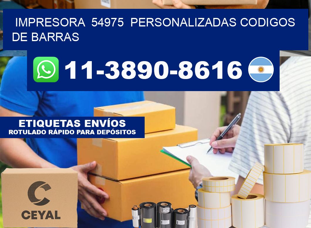 impresora  54975  personalizadas codigos de barras