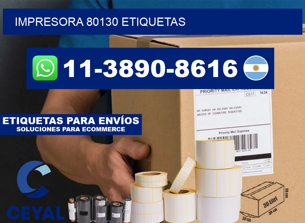 impresora 80130 etiquetas