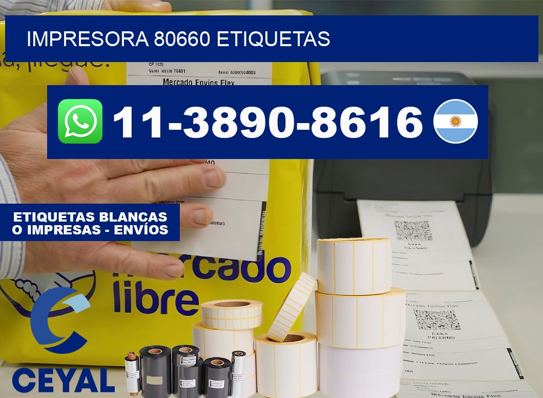 impresora 80660 etiquetas