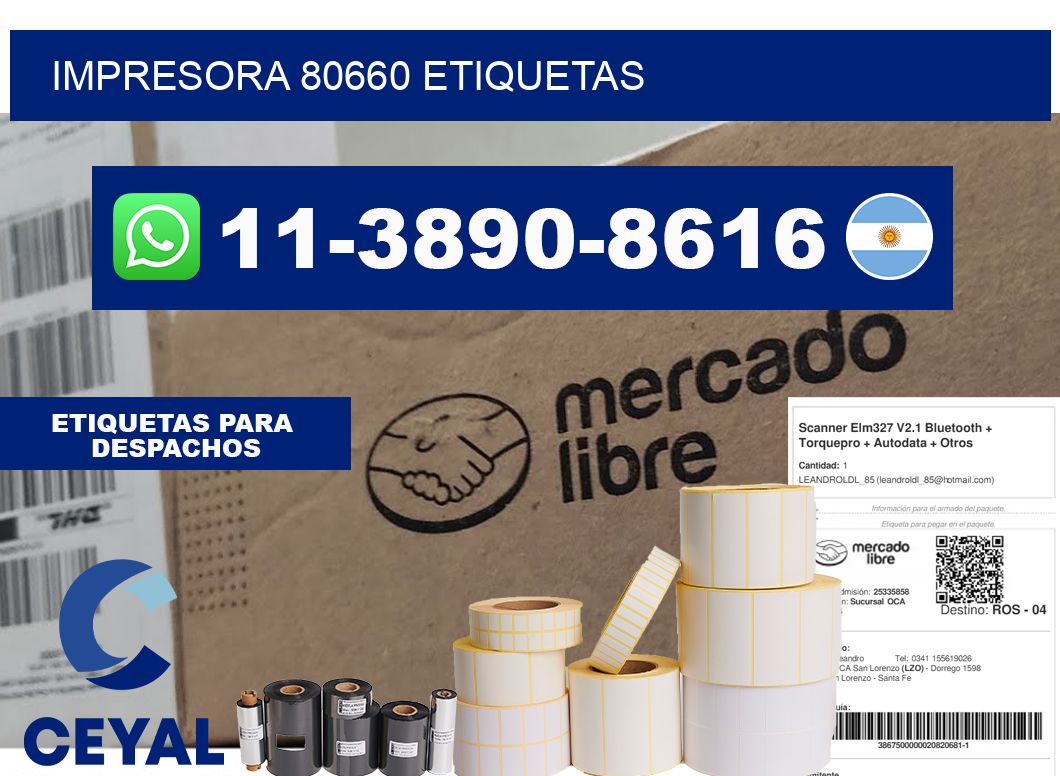 impresora 80660 etiquetas