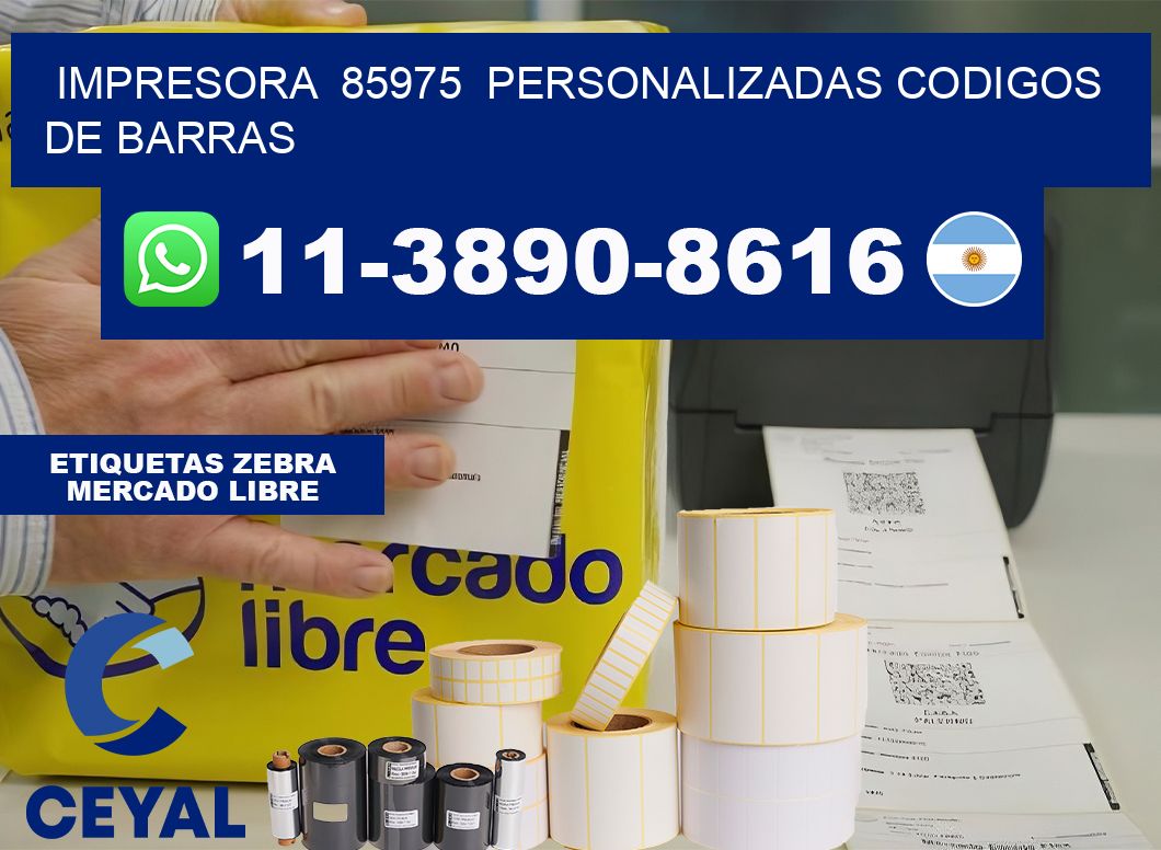 impresora 85975 personalizadas codigos de barras