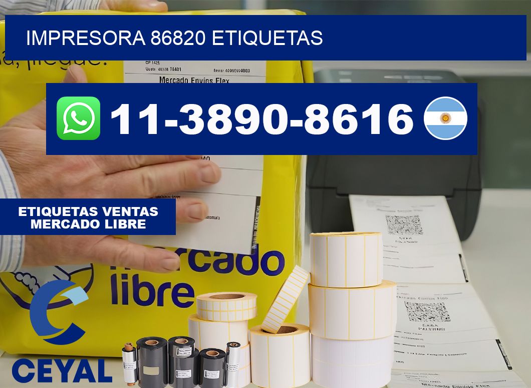 impresora 86820 etiquetas