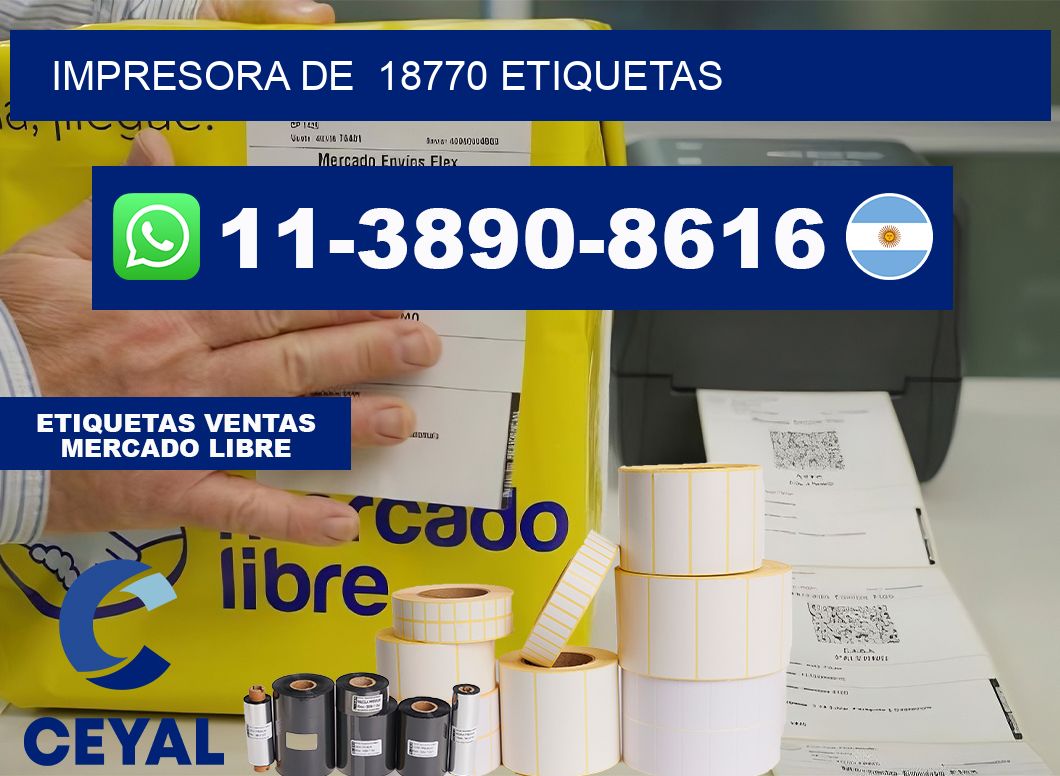 impresora de  18770 etiquetas