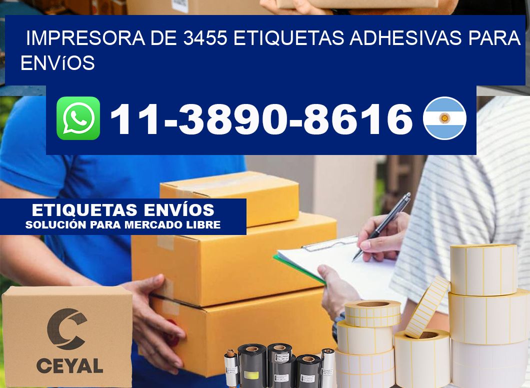 impresora de 3455 etiquetas adhesivas para envíos