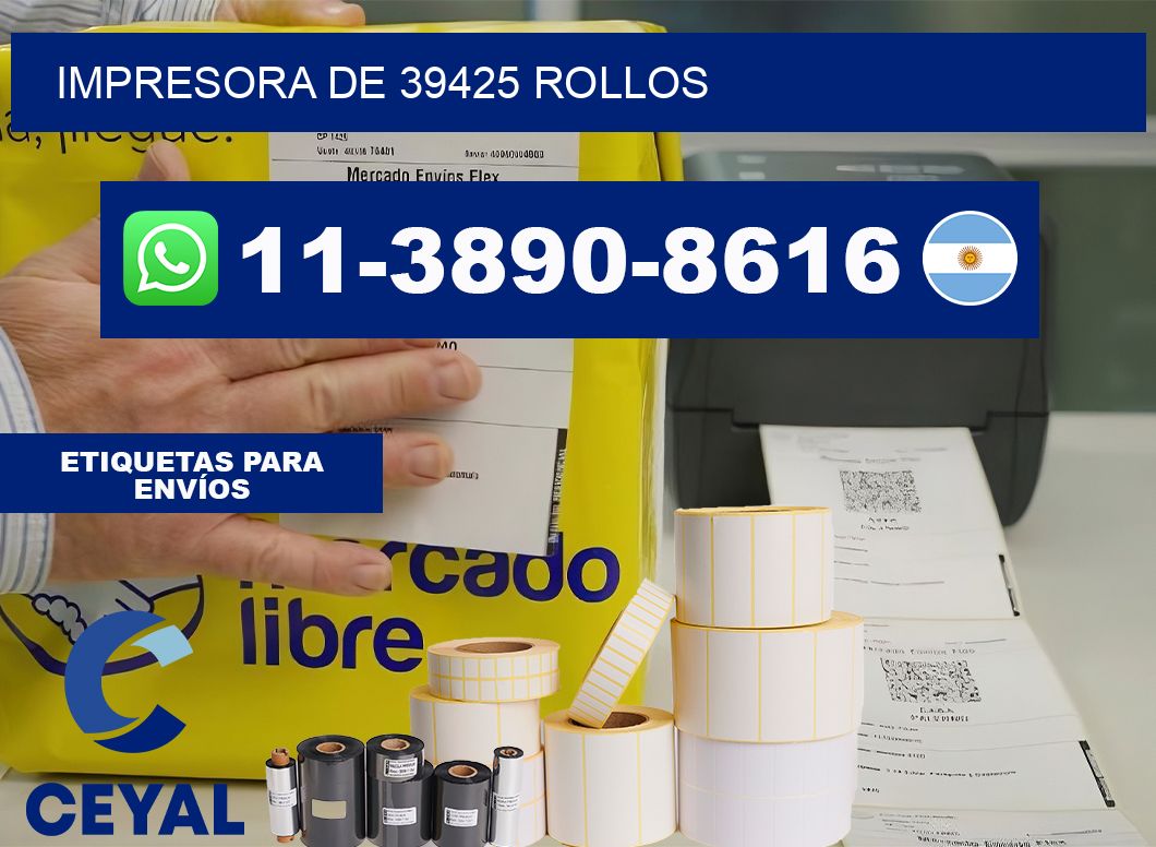 impresora de 39425 rollos