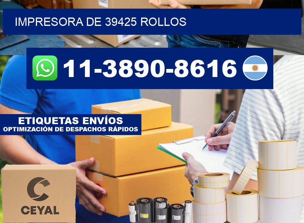 impresora de 39425 rollos