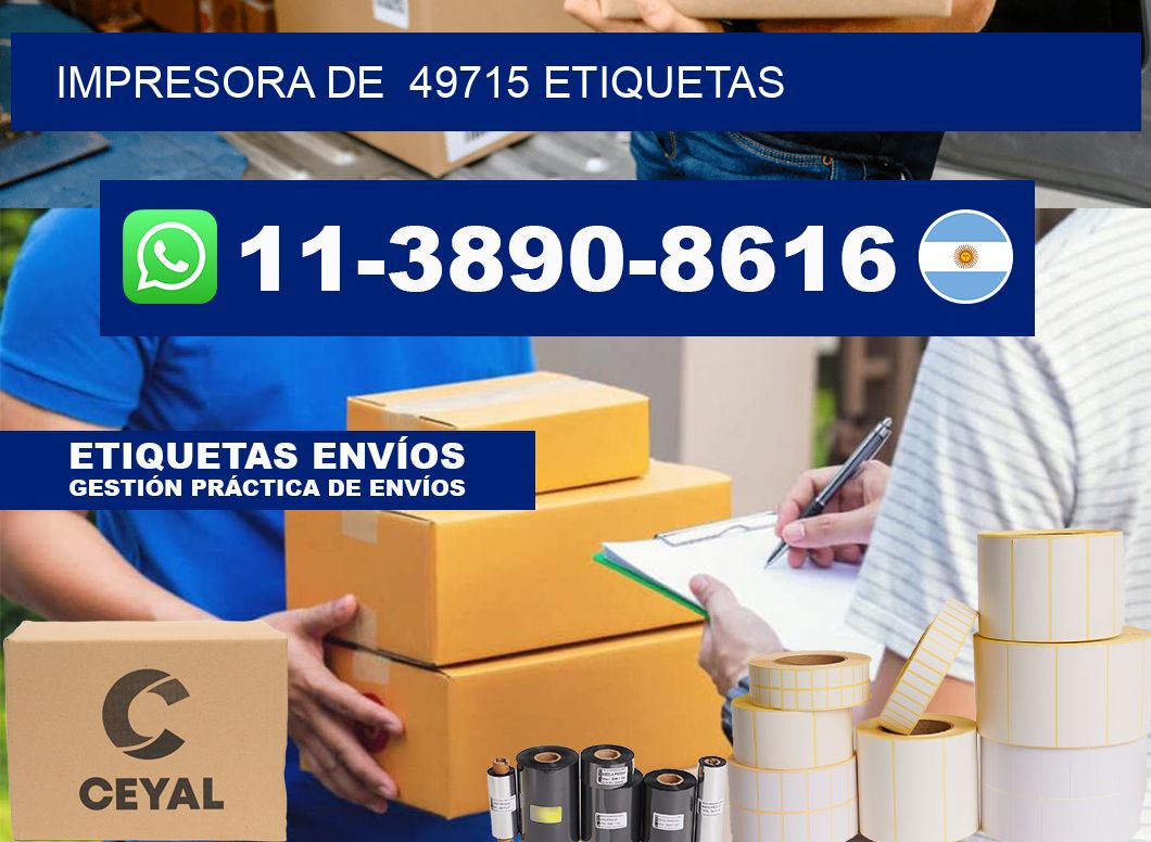 impresora de  49715 etiquetas