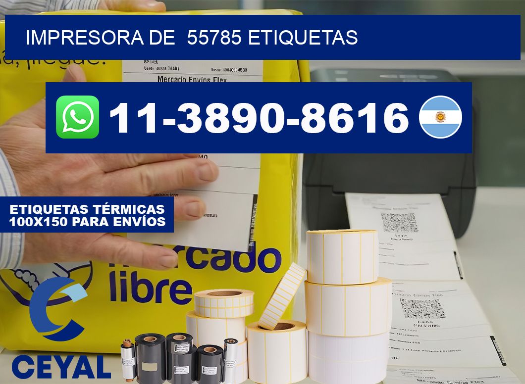 impresora de  55785 etiquetas