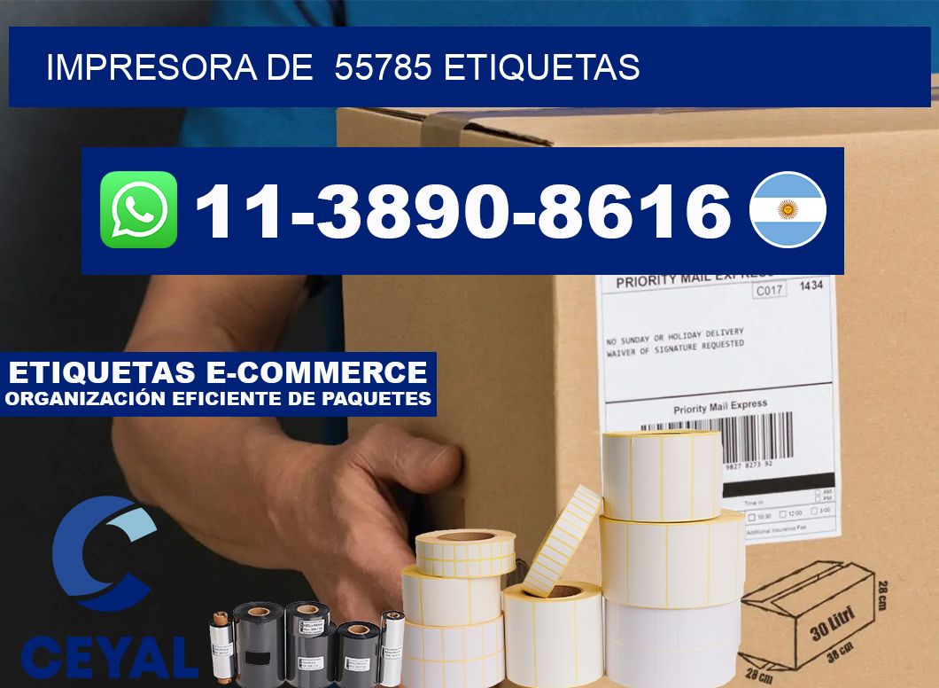 impresora de  55785 etiquetas