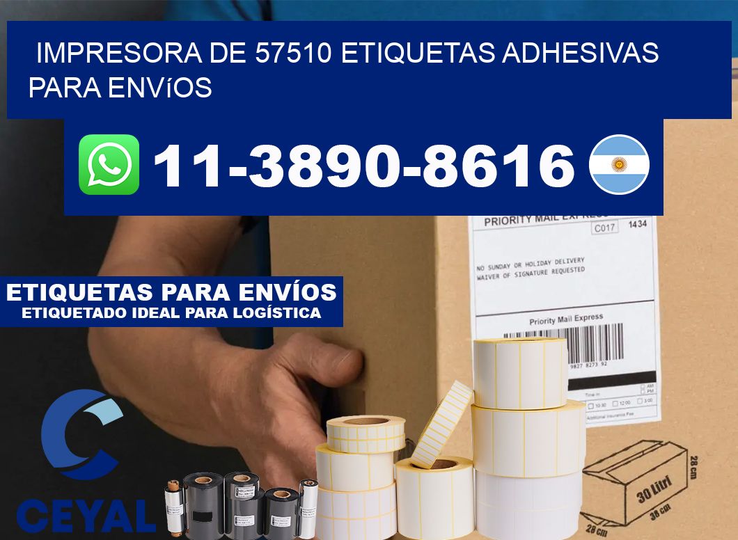 impresora de 57510 etiquetas adhesivas para envíos