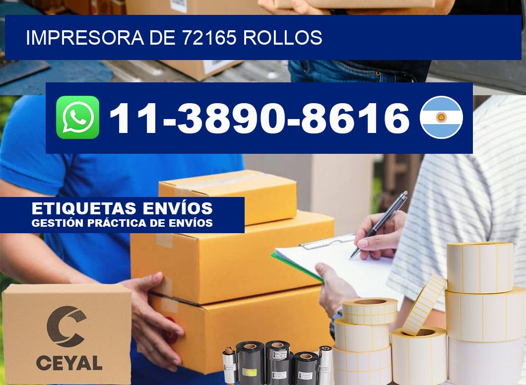impresora de 72165 rollos