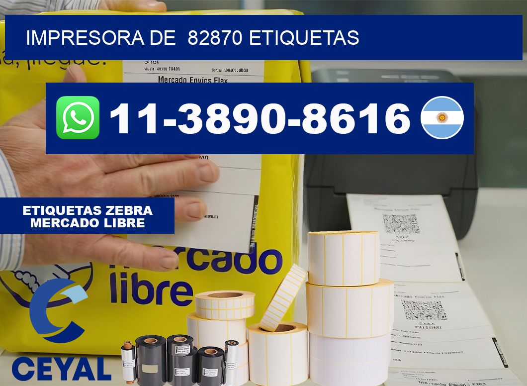 impresora de  82870 etiquetas