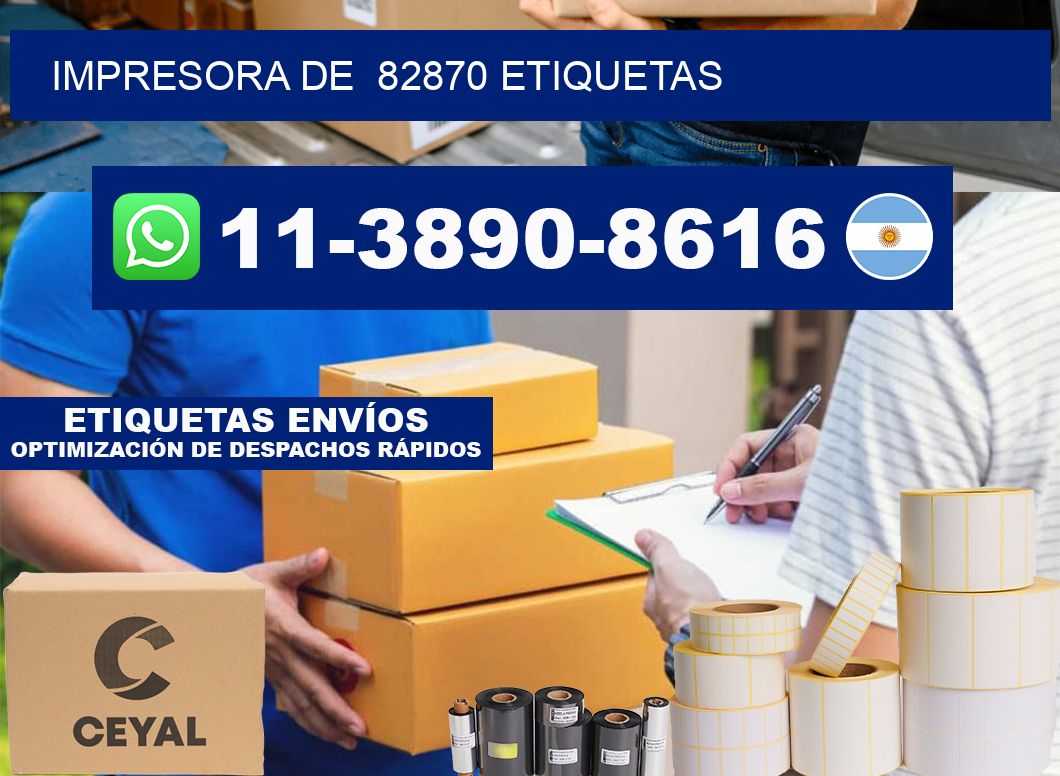 impresora de  82870 etiquetas