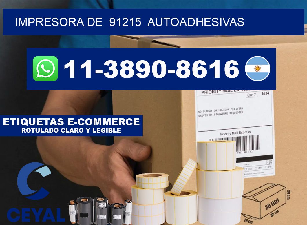 impresora de 91215 autoadhesivas