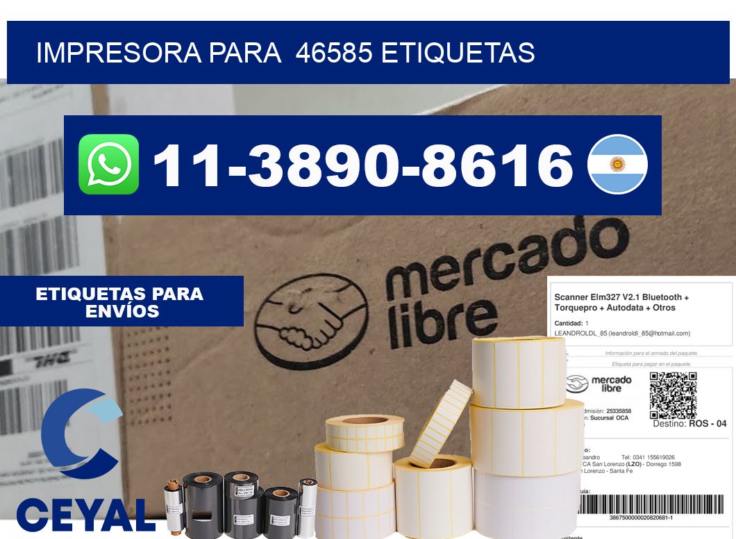 impresora para 46585 etiquetas
