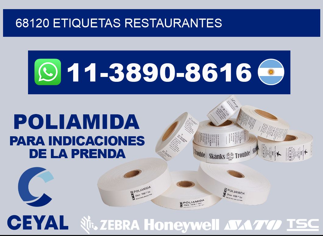68120 etiquetas restaurantes